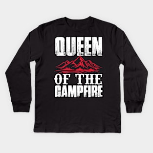 Queen Of The Campfire T Shirt For Women Men Kids Long Sleeve T-Shirt